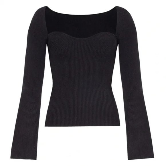 Pixie Market Chiara Knit Bustier Top Large - Picture 1 of 5